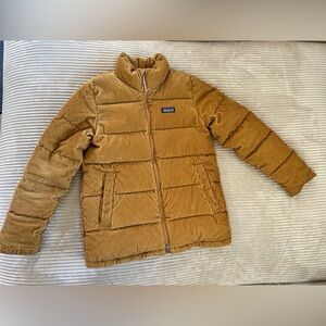 Patagonia Cord Fjord - Corduroy Puffer Jacket in Tan/Gold